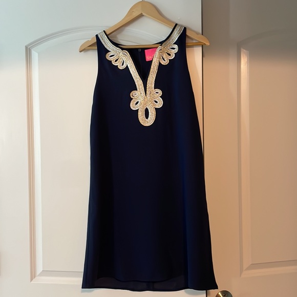 Lilly Pulitzer True Navy Cheryln Soft Shift dress - Picture 6 of 6